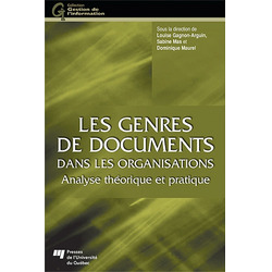 Les genres de documents dans les organisation: analyse théorique et pratique