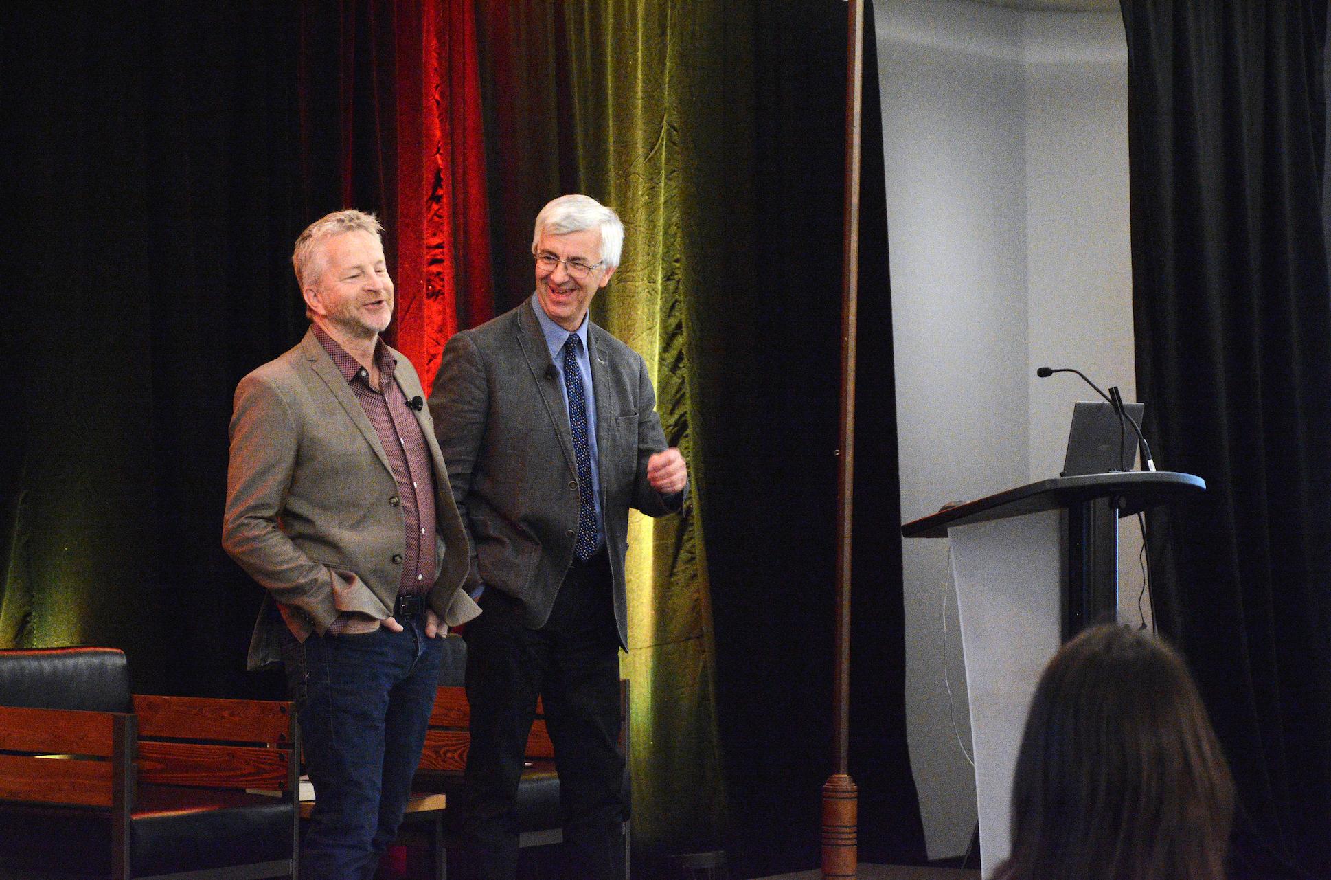 André Robitaille et Denis Robitaille font leur conférence d'ouverture - sourire